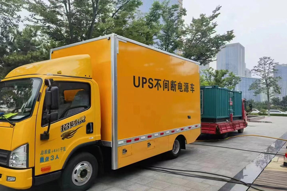 邵原镇发电机租赁施工现场