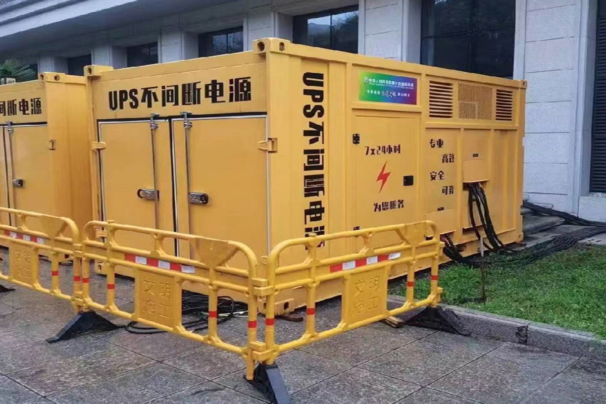 邵原镇发电机租赁施工现场